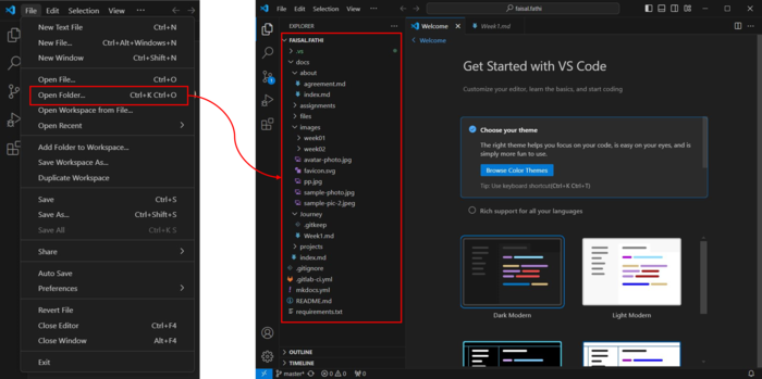 Microsoft Visual Studios Code Initiation