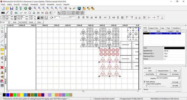 Importing Design in RDWorks