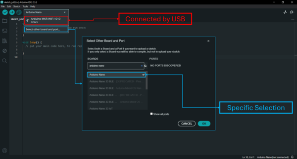 Arduino Board Select