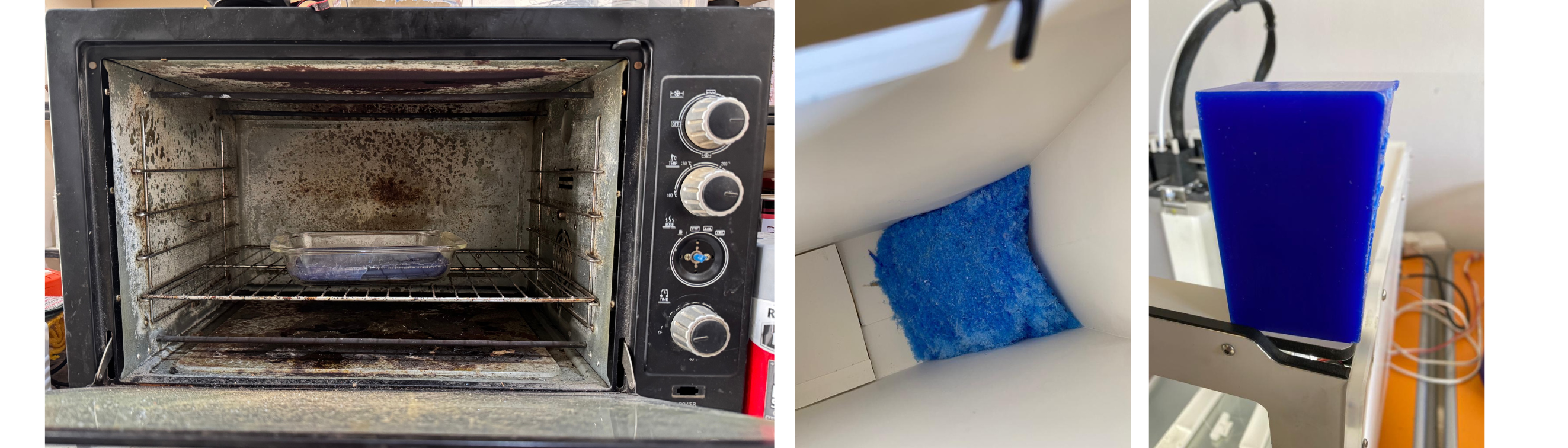 Melting wax in the oven