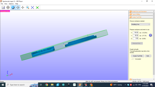 Create Tool Path